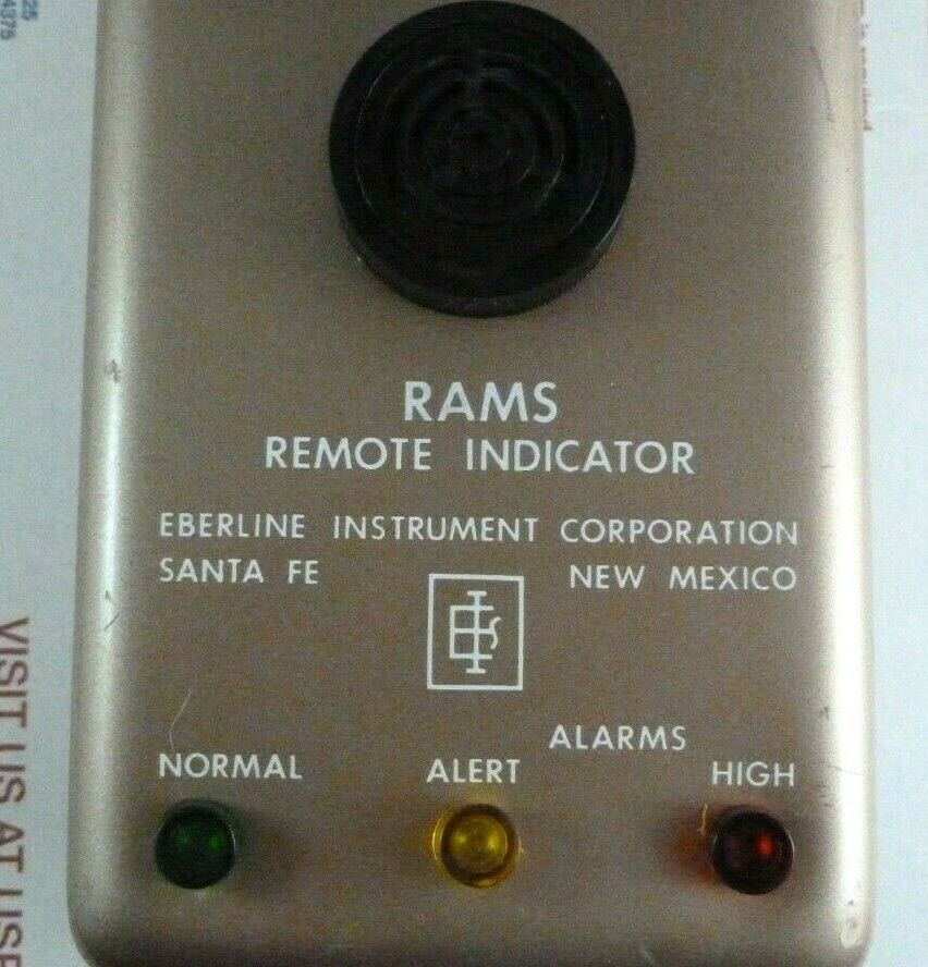 Vintage Eberline RAMS Remote Indicator Radiation Gamma Meter Geiger Counter RI-1
