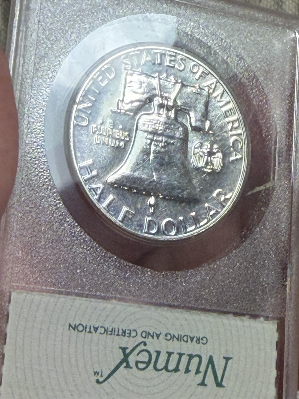 1962 Proof Franklin Half Dollar Rare NUMEX Vintage Holder Gem Proof