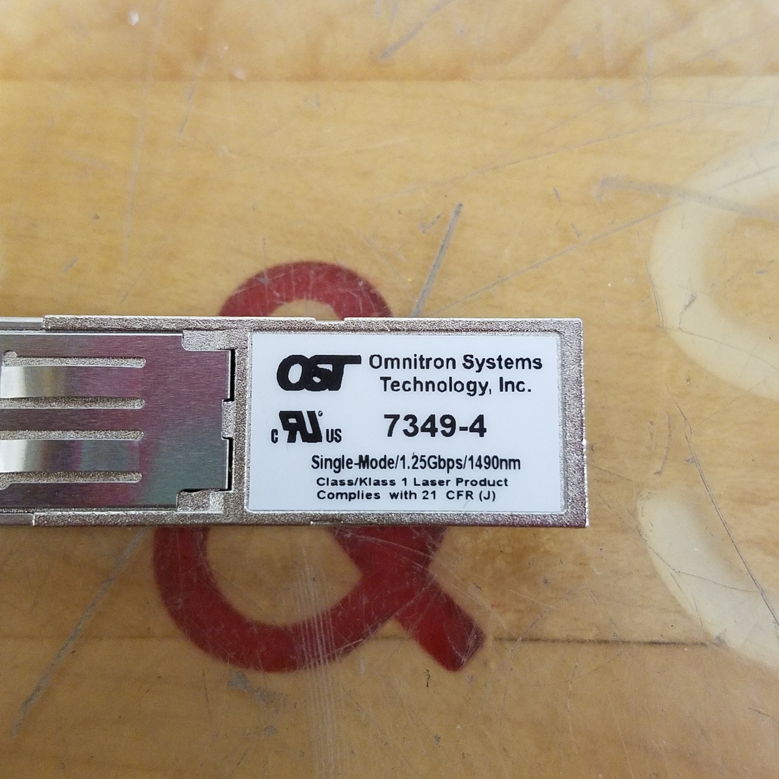 Omnitron 7349-4 Optical Transceiver, Single Mode, 1.25Gbps - USED