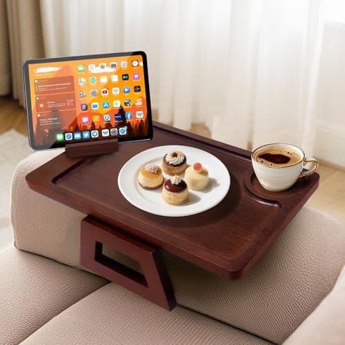 Couch Tray & Sofa Armrest Table - Multi-Functional Couch Trays for Arm,