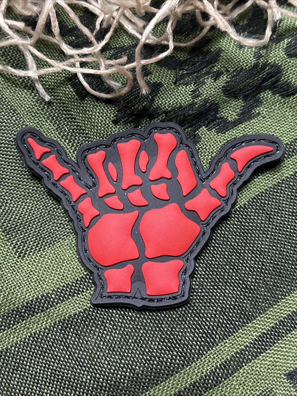 PvC 3D Hang Loose… Morale Tactical Hook And Loop Patch High Quality 3d