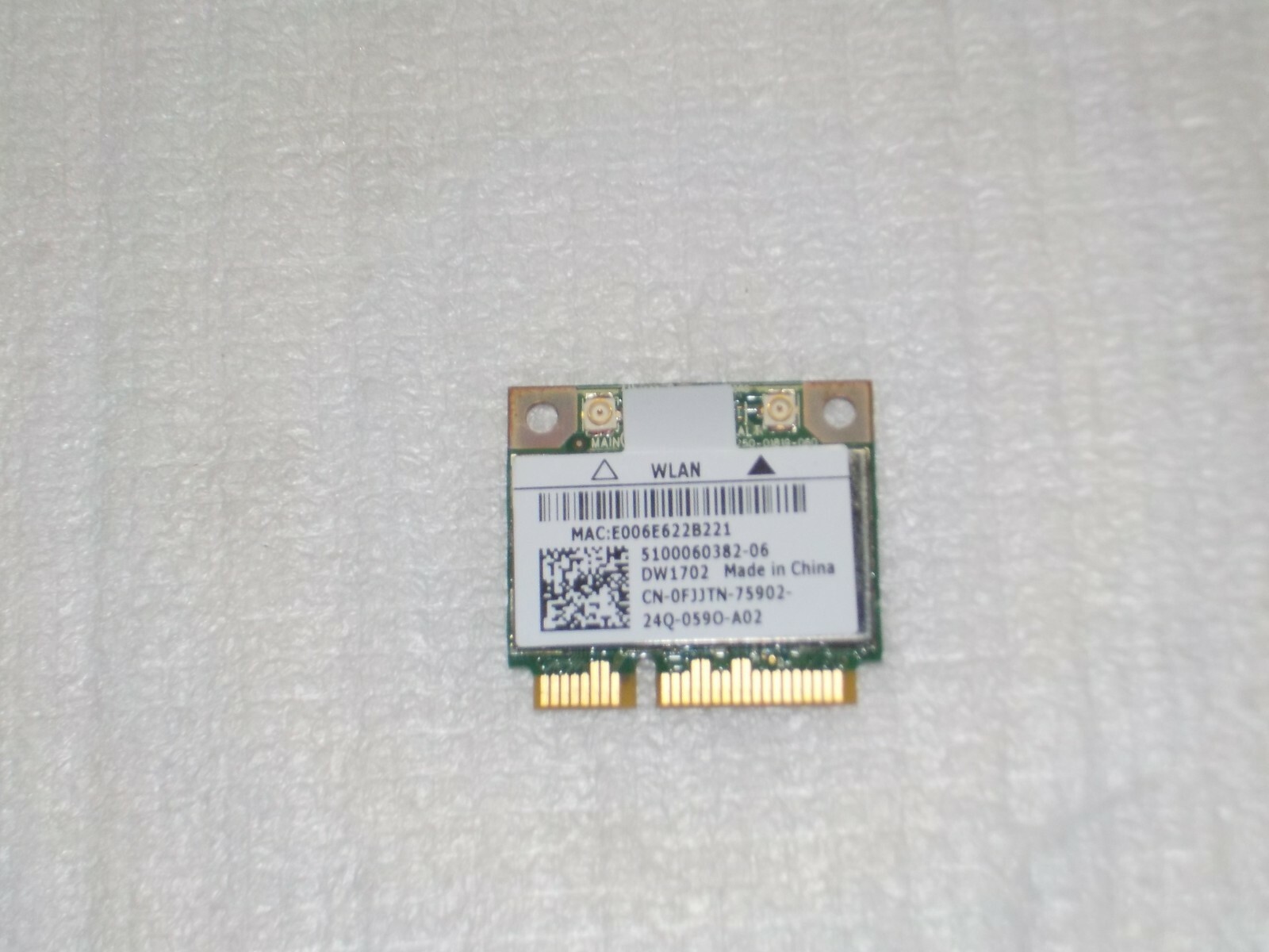 Dell Inspiron 15 N5050 Wireless Mini PCI-E  DW1702 Card  AR5B195  FJJTN  HUA 01