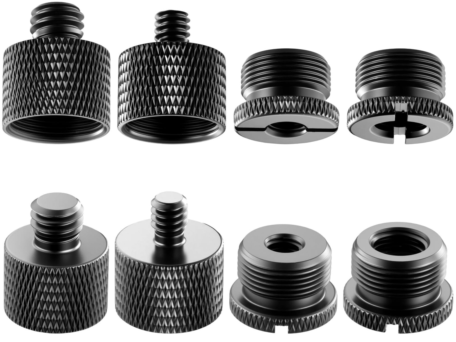 8 Pack Mic Stand Adapter 5/8 Female to 3/8 Male and 3/8 Female to 5/8 Male, 5...