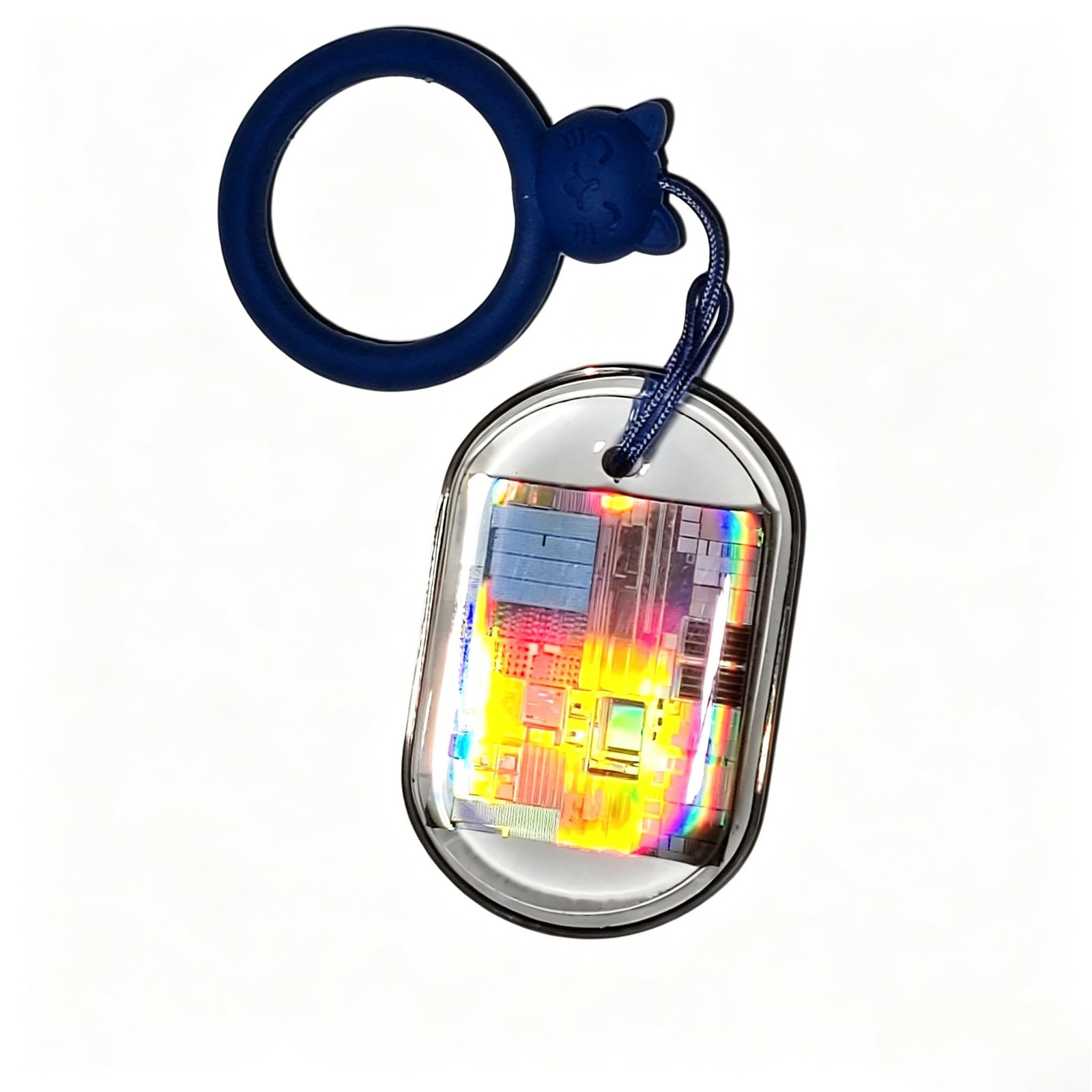 Real Silicon Wafer Chip Keychain Semiconductor Engineering Collectible Gift