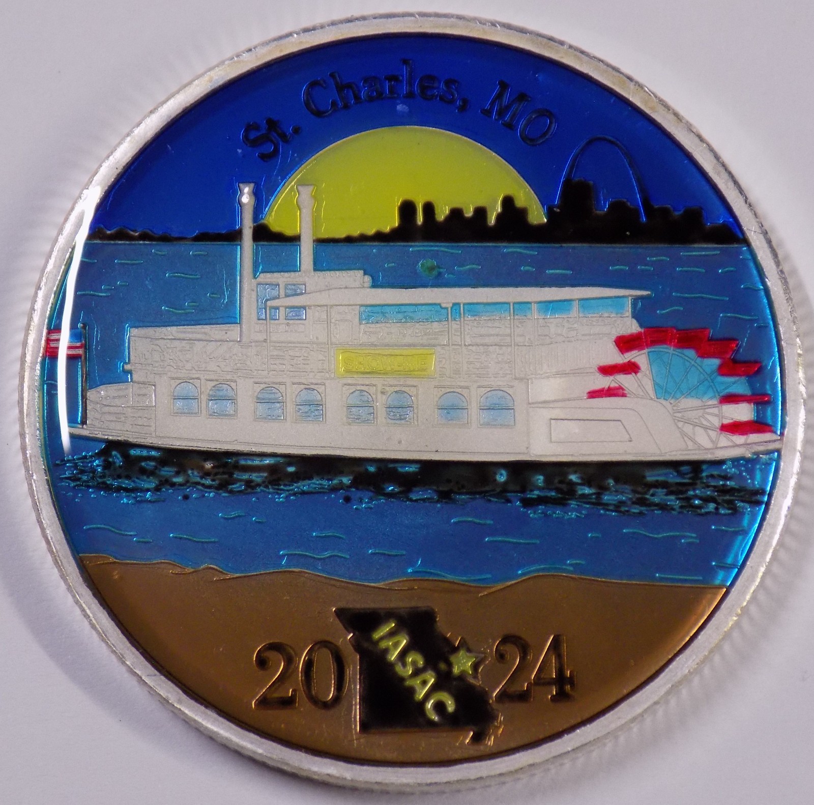 2024 IASAC Int'l Assn of Silver Art Collectors 1 oz silver enameled SN# 001