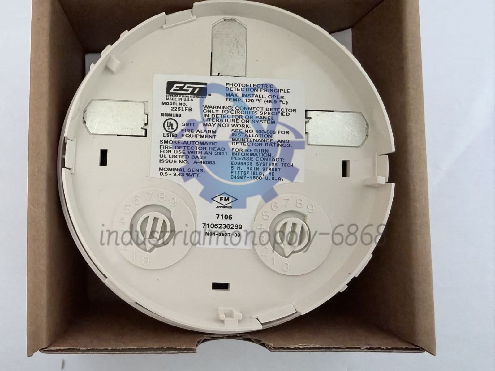 NIB! EDWARDS EST 2251FB PHOTOELECTRIC DETECTOR SAME DAY #