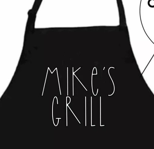 Custom Name Apron Personalized Gift Idea Him Her Mom Dad Father’s Mothers Day