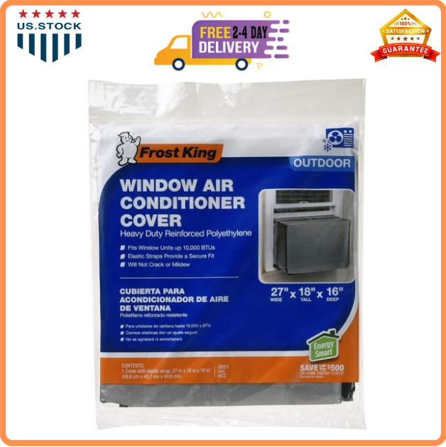 THERMWELL AC2H Air Conditioner Cover, 18 by 27 by 16-Inch, Silver