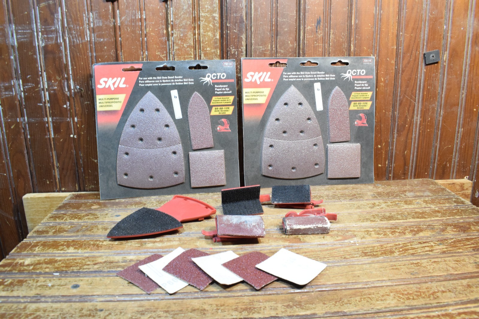 SKIL OCTO DETAIL SANDER HOOK AND LOOP SANDING SYSTEM PLUS 5 SHAPE FORMS EXTRAS