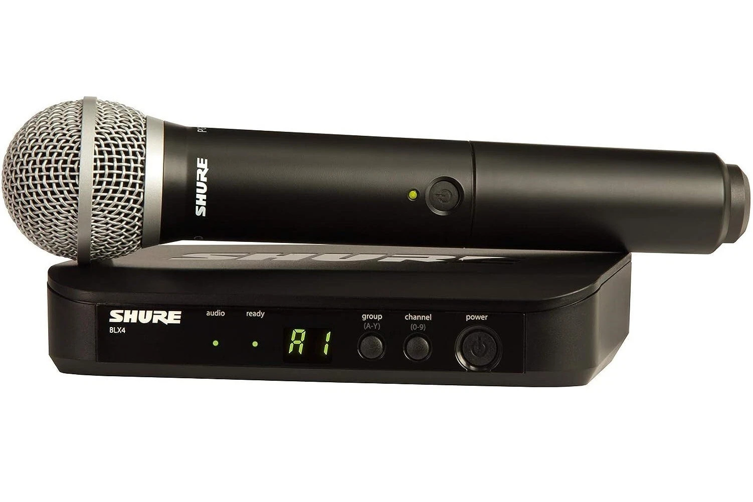 Shure BLX24/PG58 Wireless System w/Cordless PG58 Handheld Vocal Microphone H10