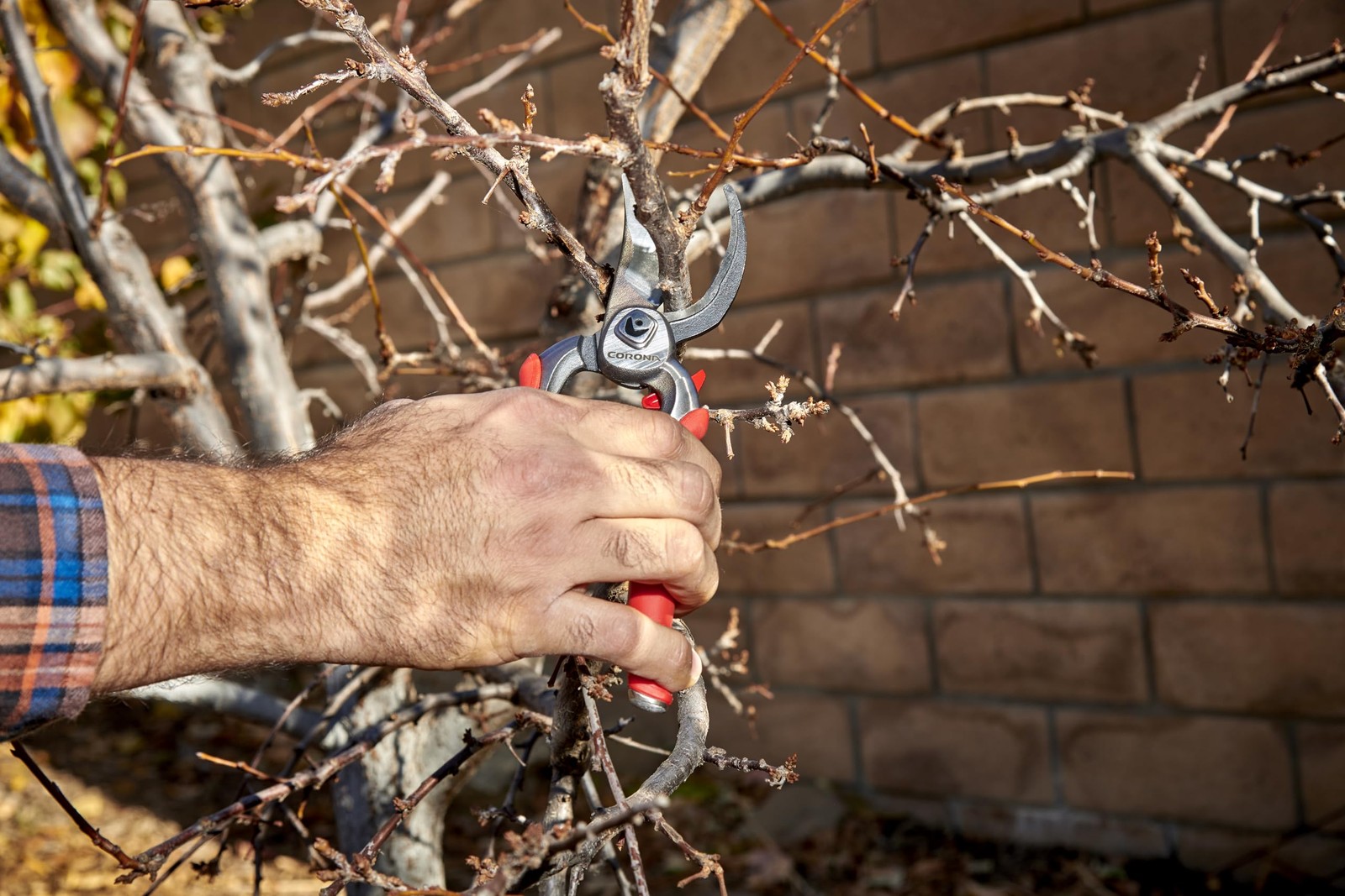 Corona Tools DualCUT Forged Steel Bypass Hand Pruner – 1″ Cutting 1 in, Red