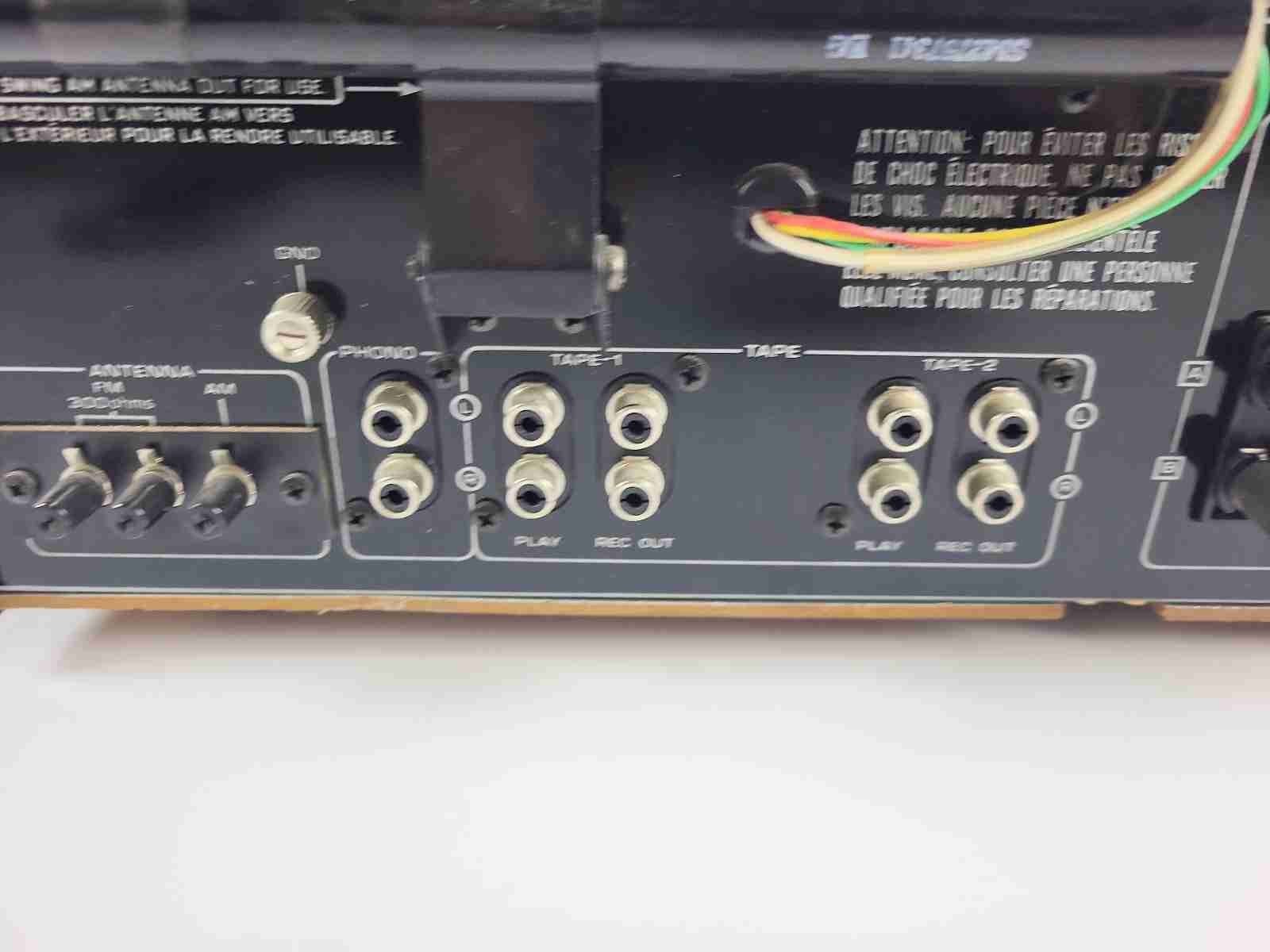 Hitachi SR-604 Stereo Receiver - Tested Working