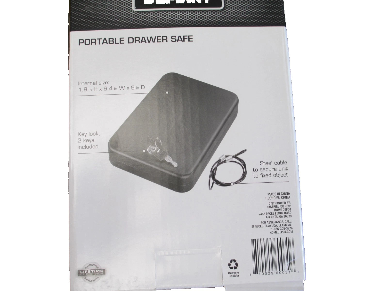 Defiant Portable Safe Keyed