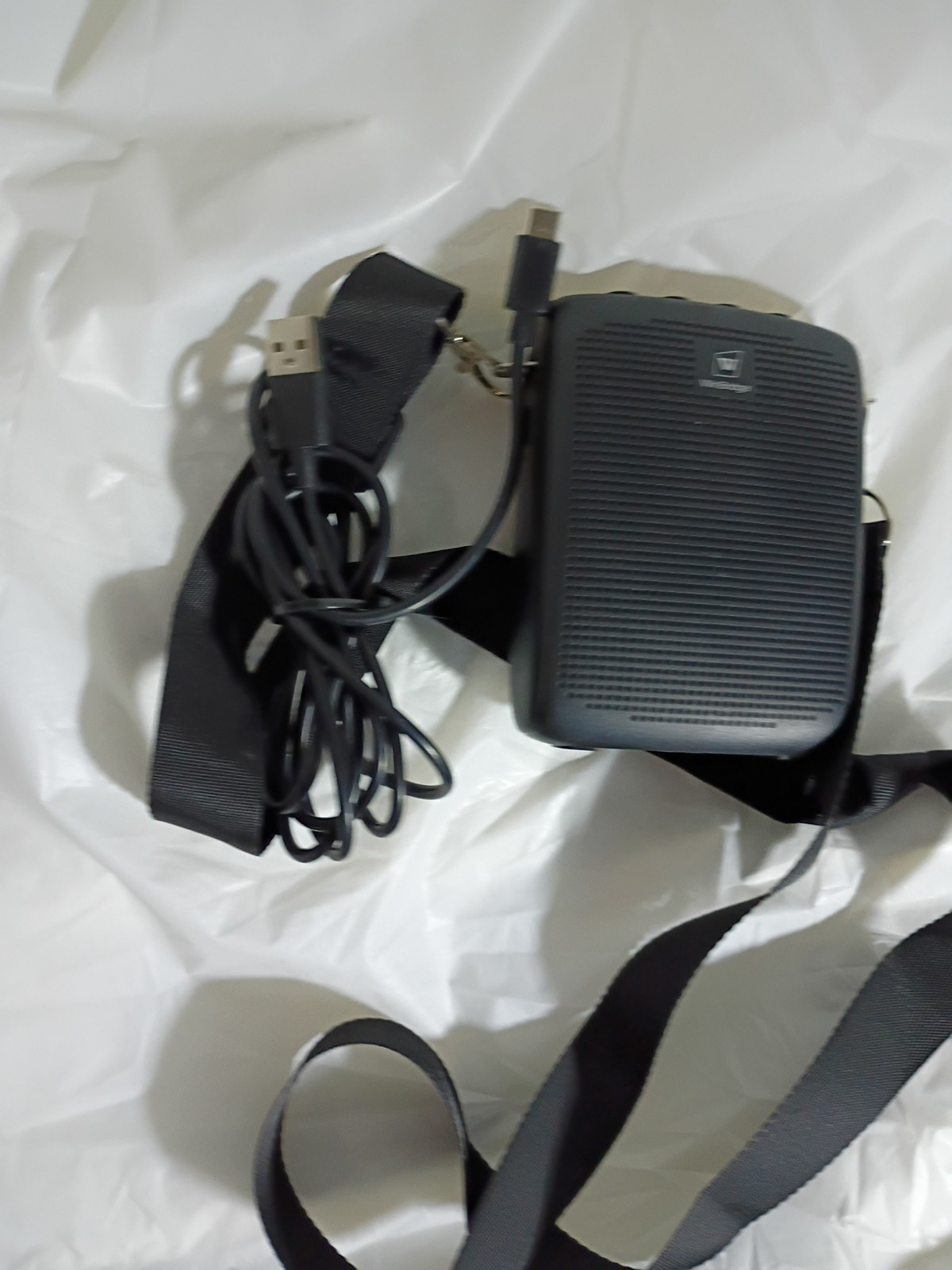 WinBridge Voice Amplifier Portable Speaker w/ Strap USB-C Cable Only Black