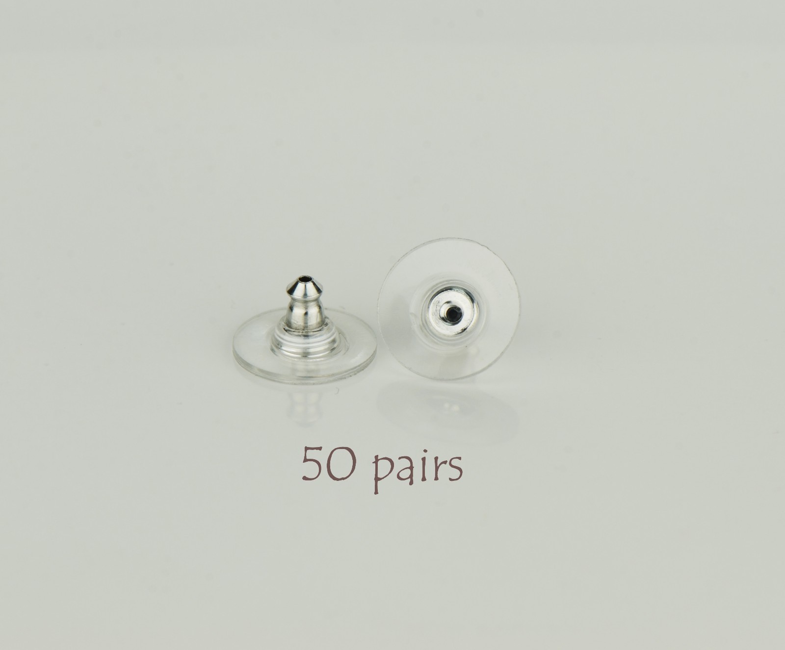 Earring Backs 50 Pairs