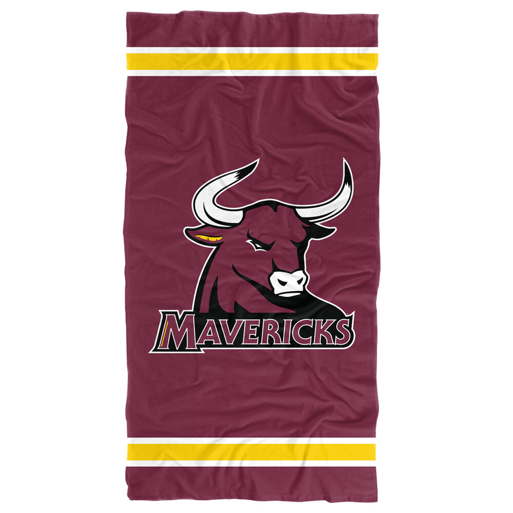 Colorado Mesa University Beach Towel/Bath Towel, 30"x60" Stripes