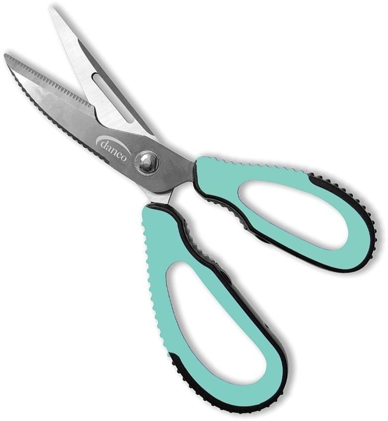 Danco Shears Seafoam 304 Stainless Partially Serrated Blades - BS9-SS-T-010
