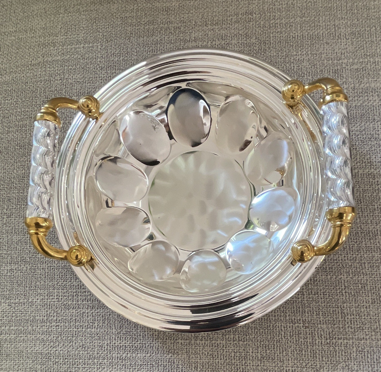 Silver Plated Handled Bowl, Silver Plate Material