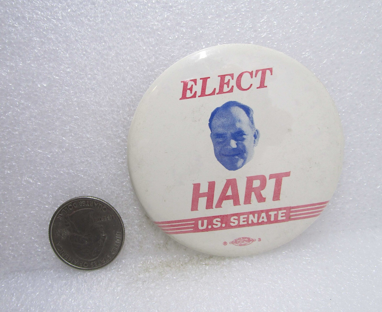 Elect Hart U.S. Senate Button Pin