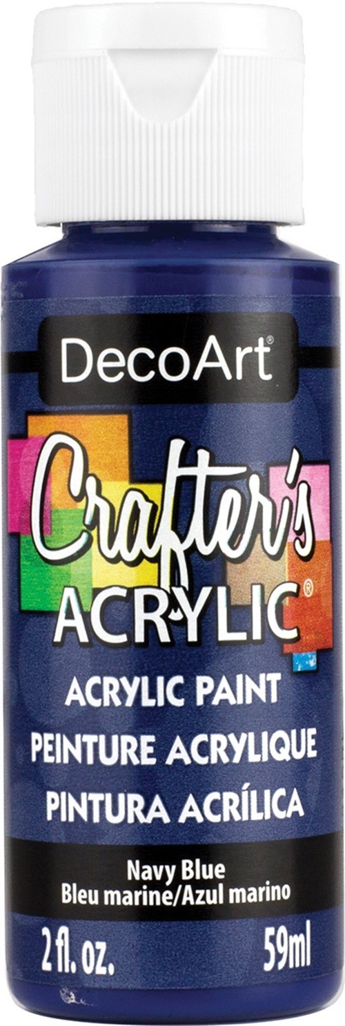 DecoArt Crafter's Acrylic All-Purpose Paint 2oz-Navy Blue