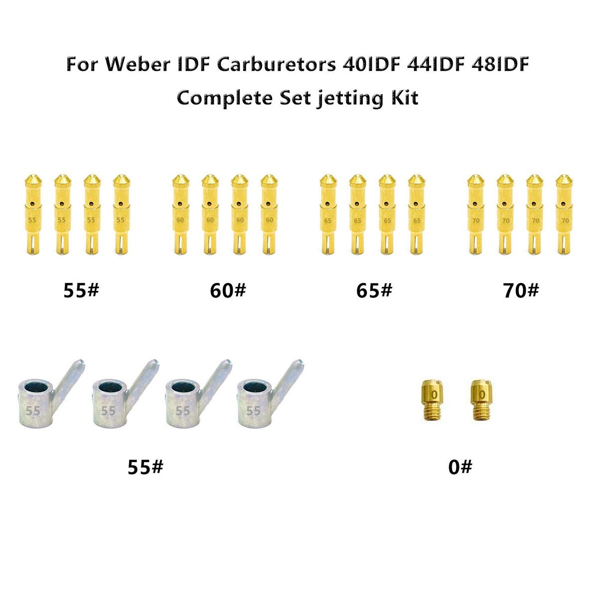 Redline Idle Jet pac For Genuine Weber IDF Dual Carburetors 40IDF 44IDF 48IDF