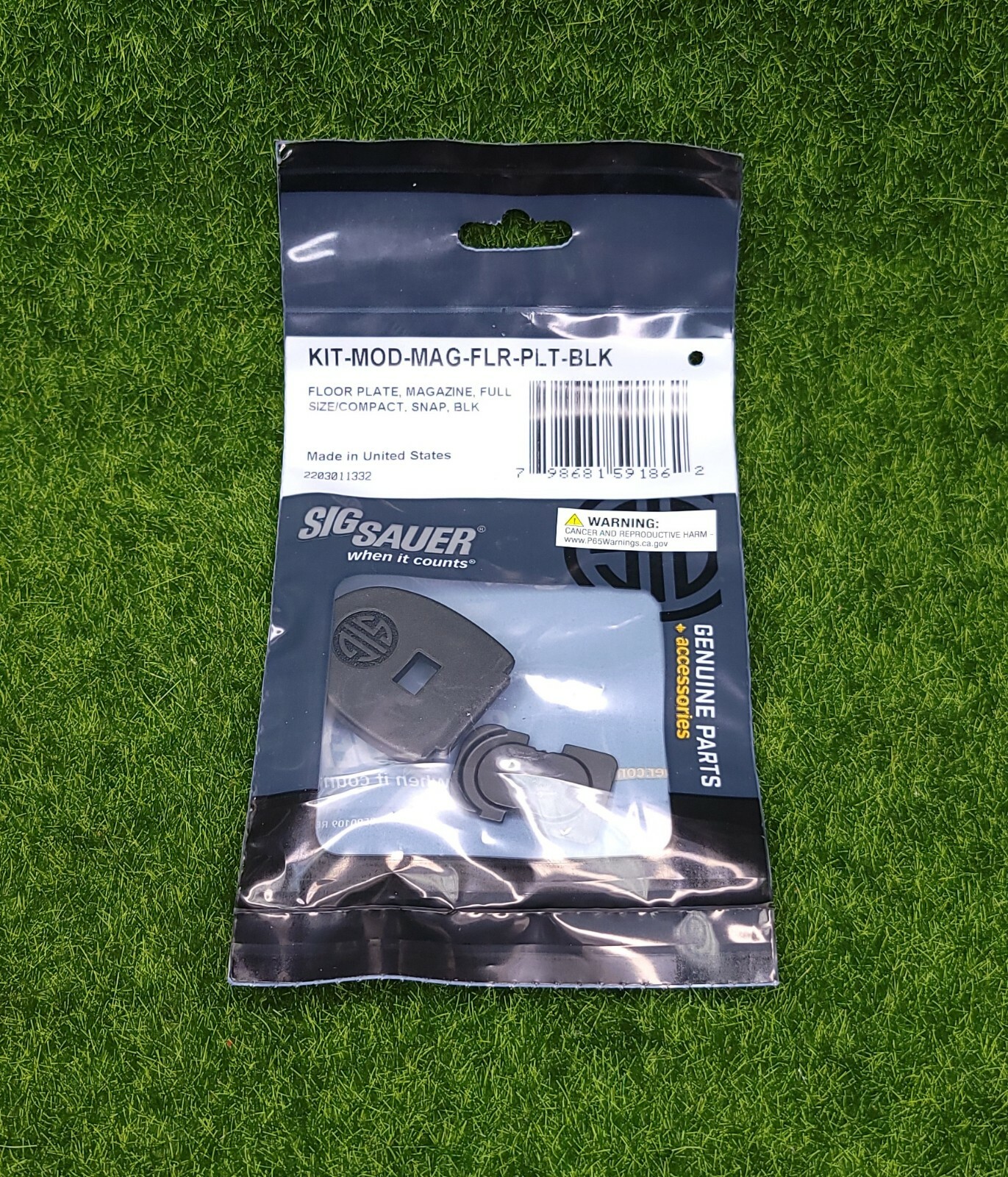 Sig P250 & P320 Full/Compact Magazine Floor Plate Kit - KIT-MOD-MAG-FLR-PLT-BLK