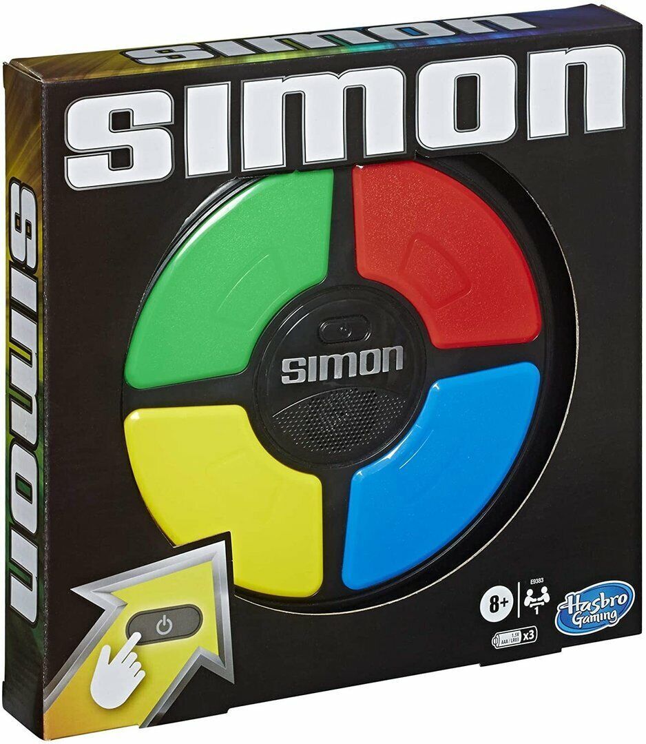 Multicolor Electronic Simon Game Repeat Patterns Exciting Lights and Sounds