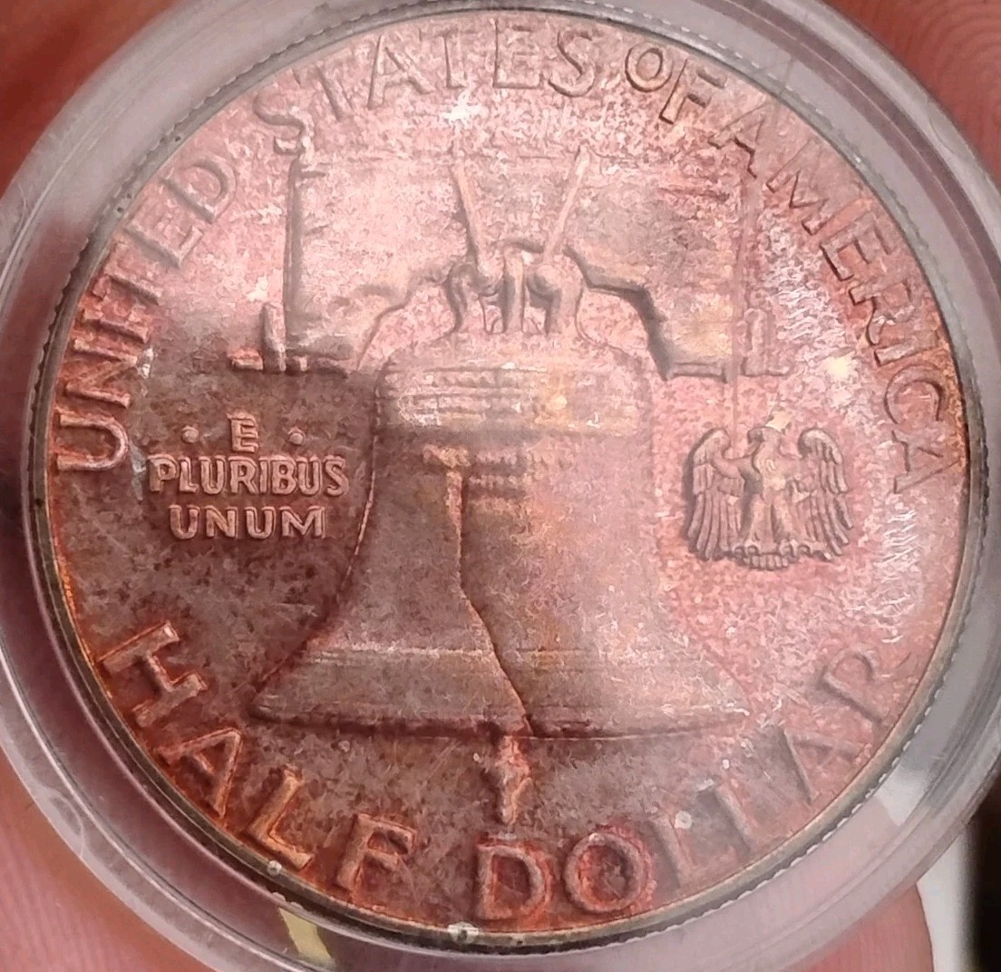 Toned 1962 Proof Franklin Half Dollar