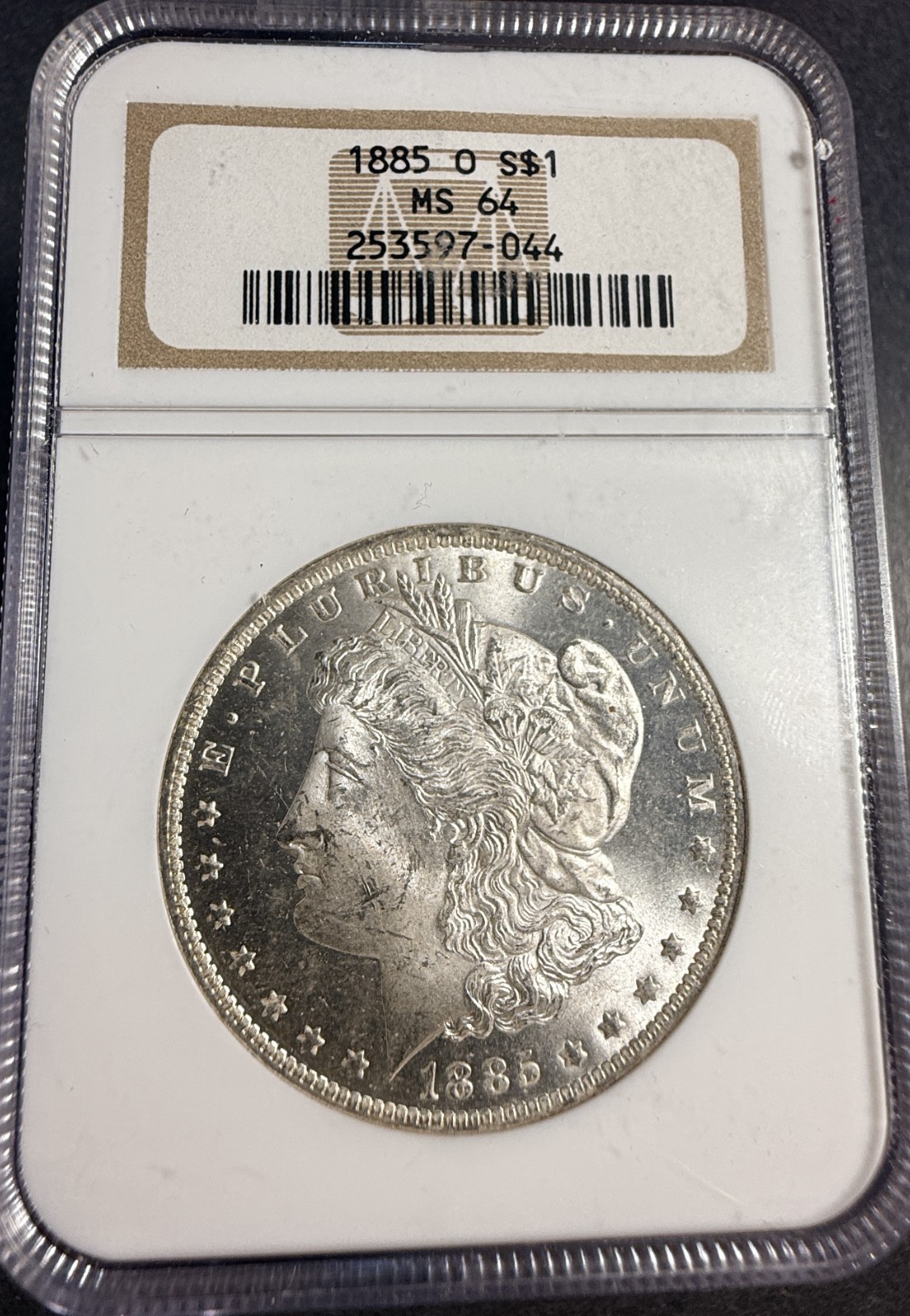 1885 O Morgan Silver Dollar, MS64 NGC. (15900)
