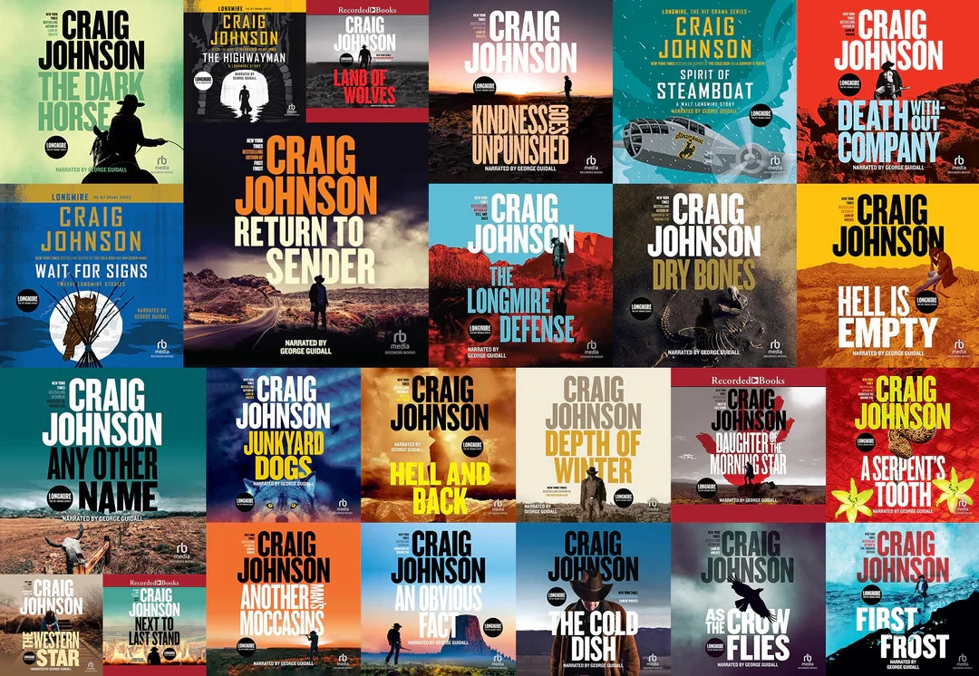 AUDIOBOOKS ~ LONGMIRE - CRAIG JOHNSON WALT LONGMIRE SERIES 22 BOOKS .MP3 USB