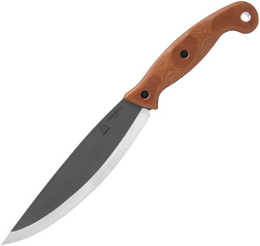 TOPS Earth Skills Fixed Knife 8.25" 1095HC Steel Full Tang Blade - ESK-01