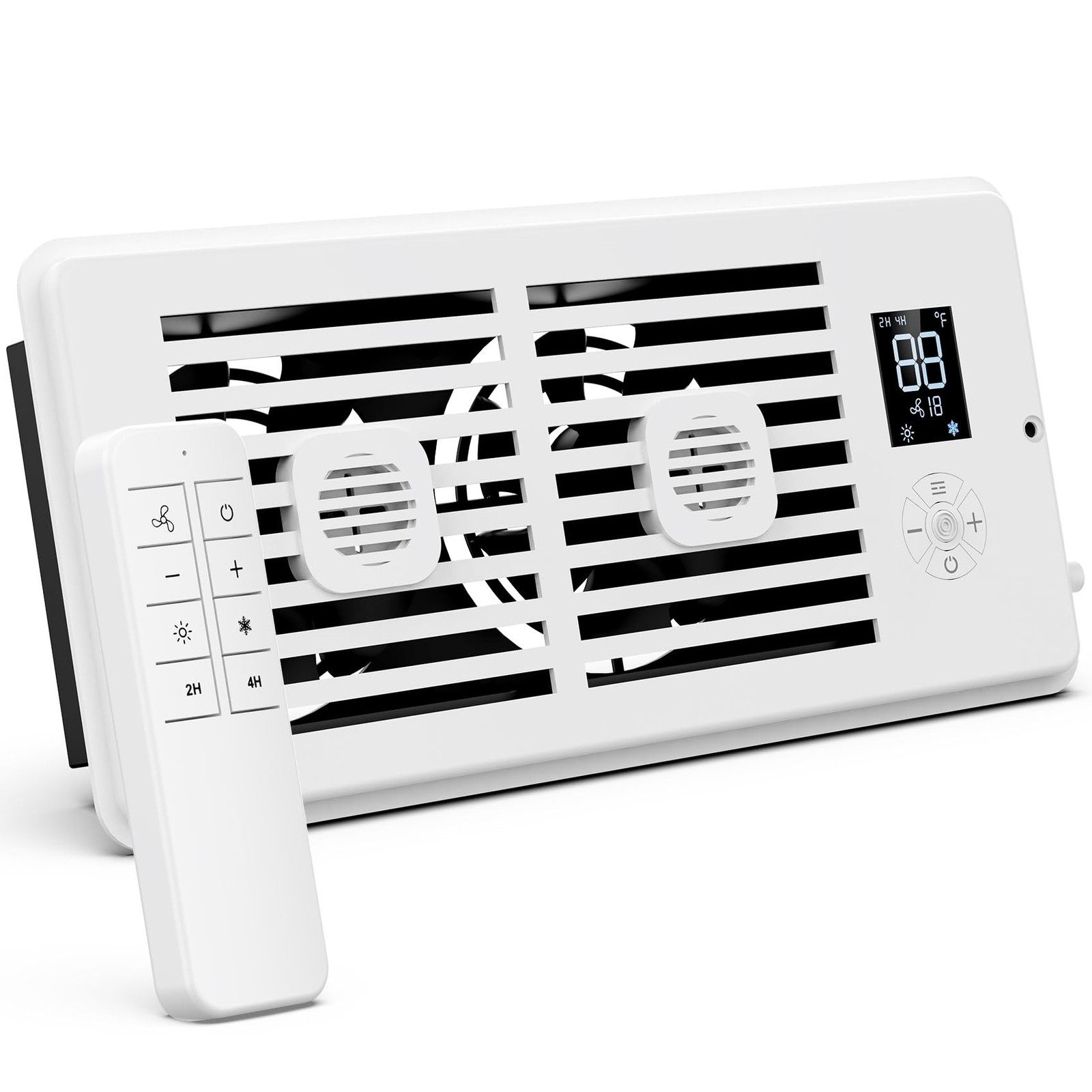 Register Booster Fan for 4” x 10” Air Registers, Quiet Operation, He