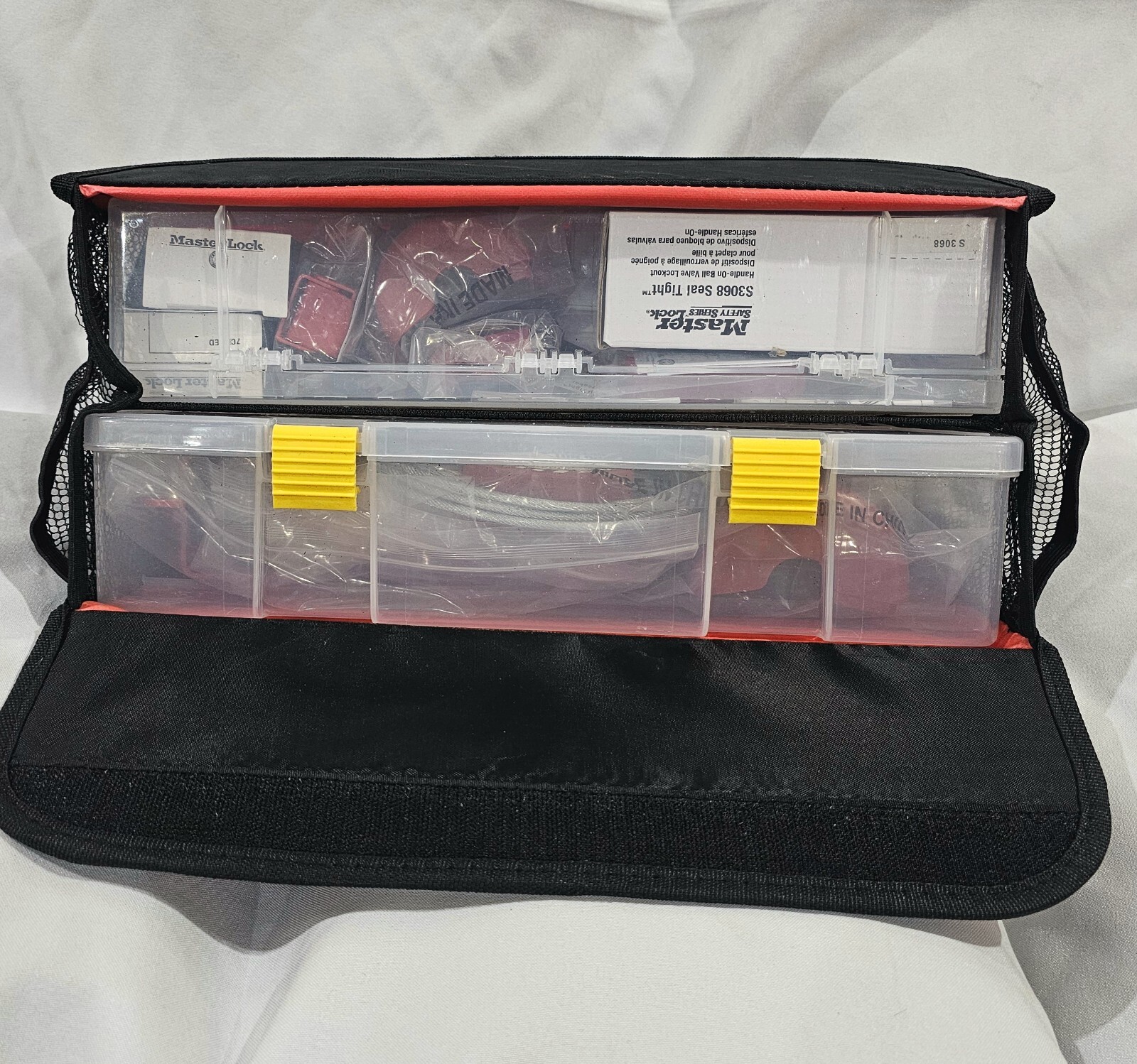 *NEW* MASTER LOCK 1458VE410 Portable Kit Filled Elec/Valve Missing (2) 410RED