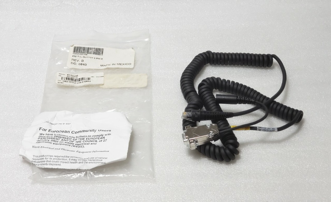 Honeywell 42203758-06E RS232 TTL Scanner Cable for the 5700 Series, Rev B