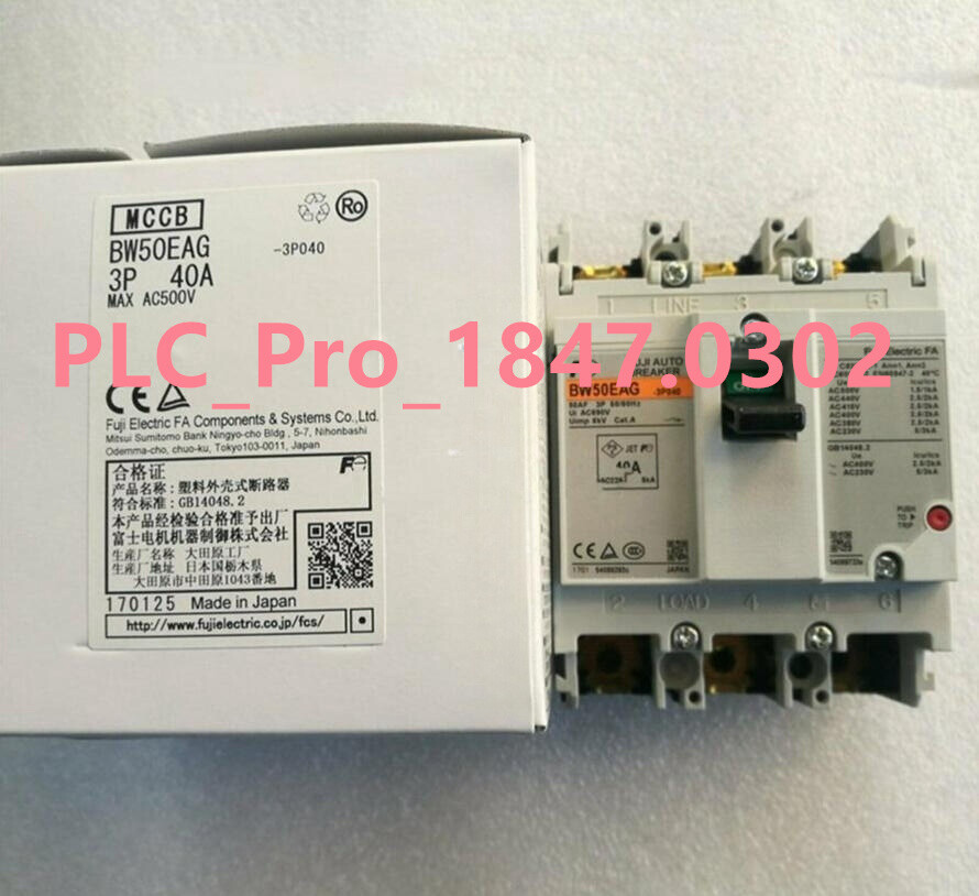 BW50EAG 1PCS Brand New FUJI BW50EAG 3P 40A Circuit Breaker  Fast delivery