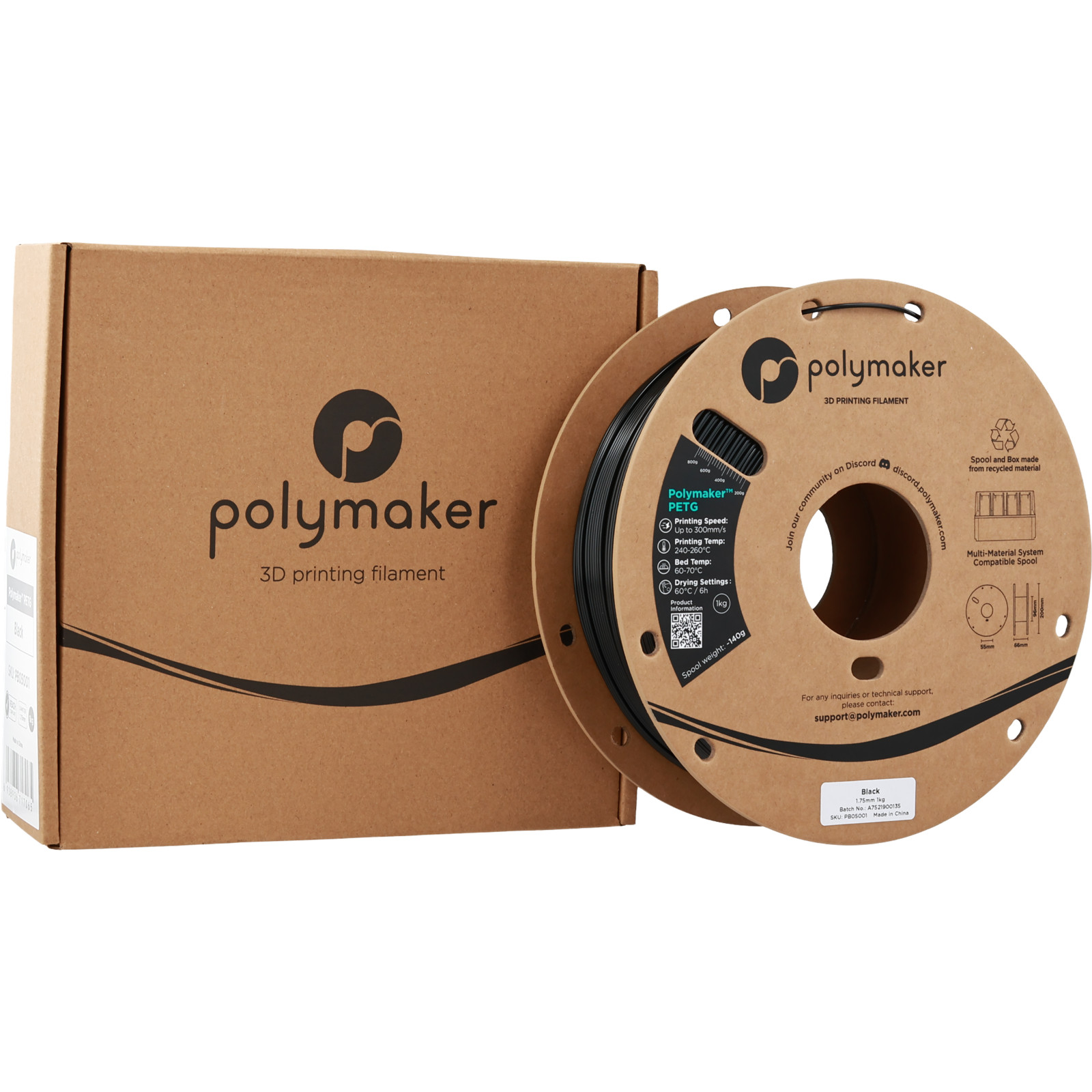 Polymaker PETG Filament 1kg 1.75mm - Free Postage from 3 Rolls