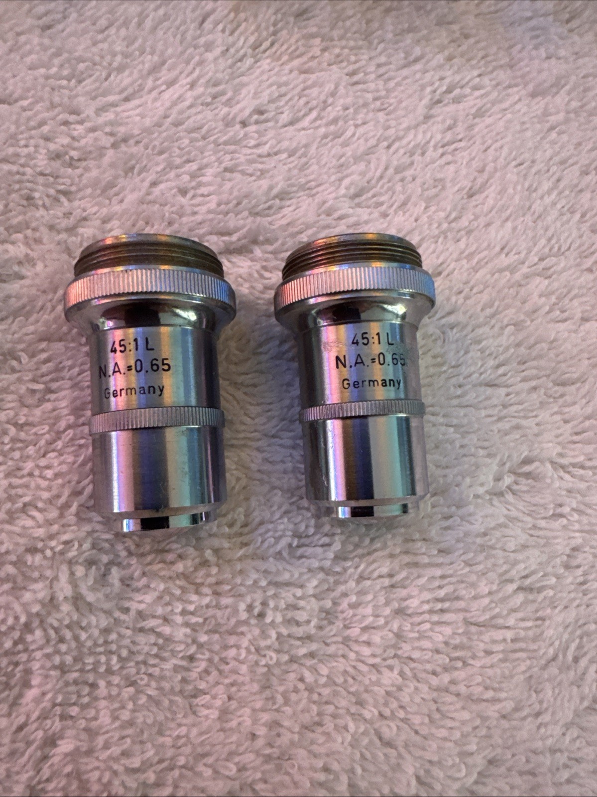 Microscope Magnifying Lenses, Lot of 2 Made in Germany