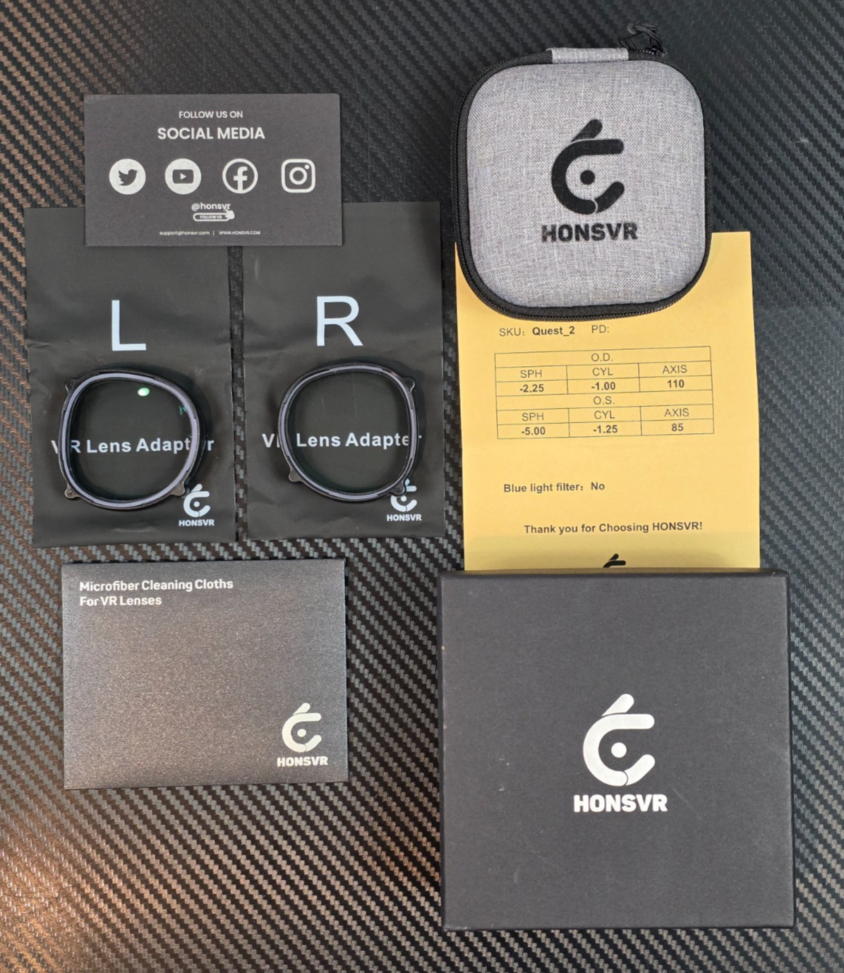 HonsVR Meta Quest 2 Prescription VR Lenses *Open Box