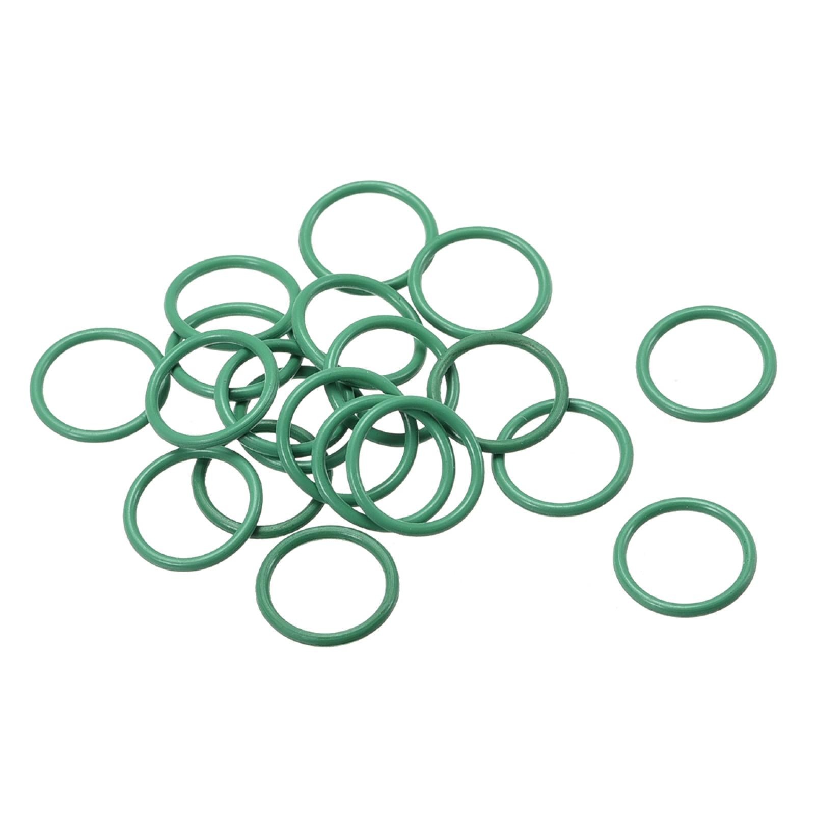 20Pcs 10mm x 1mm FKM O-rings Heat Resistant Sealing Ring Grommets Green