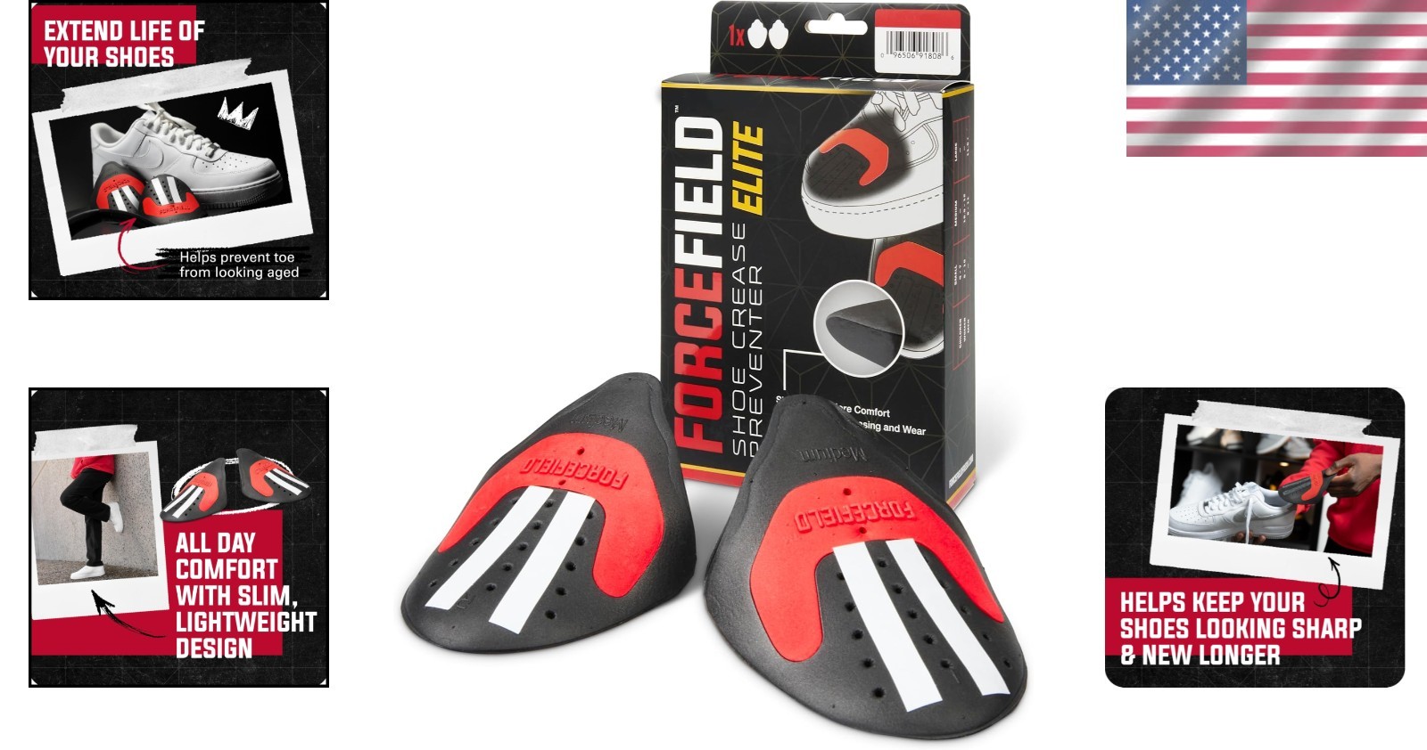 Unisex-adult Forcefield Crease Preventer Elite - Large, Plastic, Solid