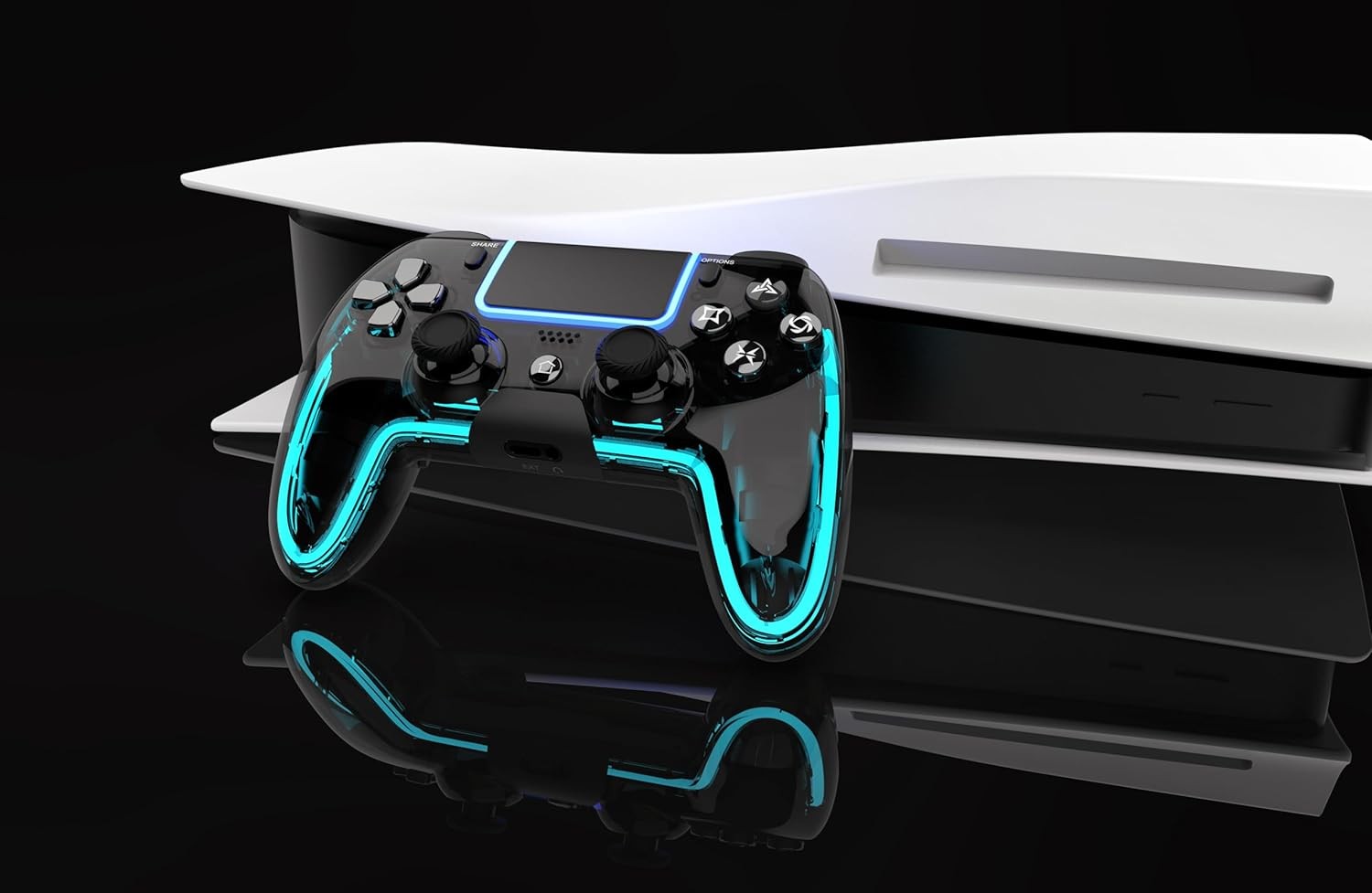 BETMI Wireless Controller for PS5, Pro/Slim/MAC/Android/Steam Deck/PC, Black