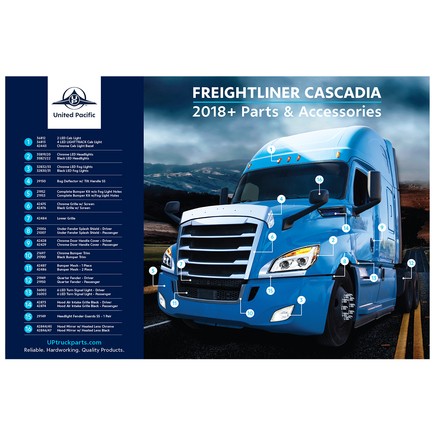 United Pacific 99225 Poster 2018 2023 Cascadia 2018 2023 Tru for Freightliner