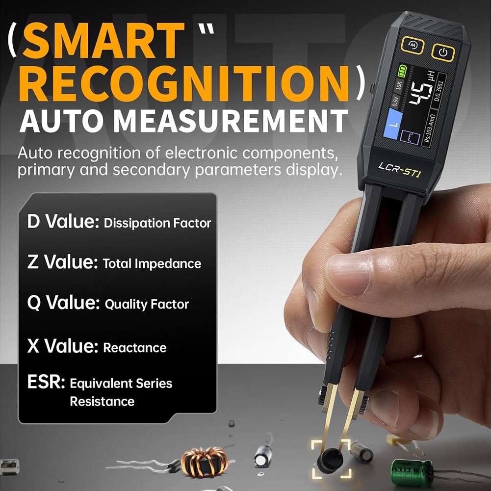 High Accuracy LCRST1 Digital Bridge Meter 3 Frequency Testing Auto Detection