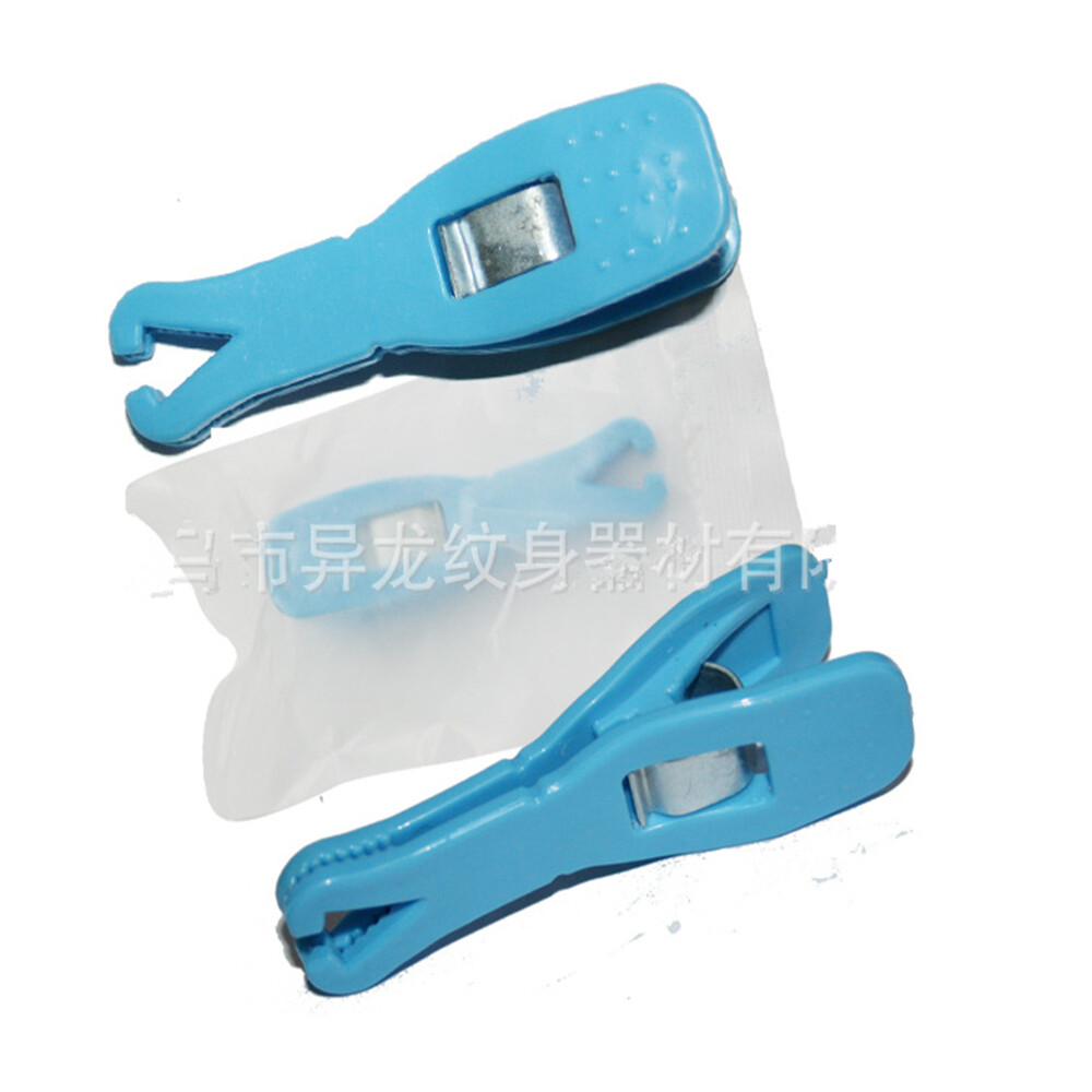 Disposable Plastic Triangle Needle Slot Clips Forceps Body Piercing Clamps 10PCS