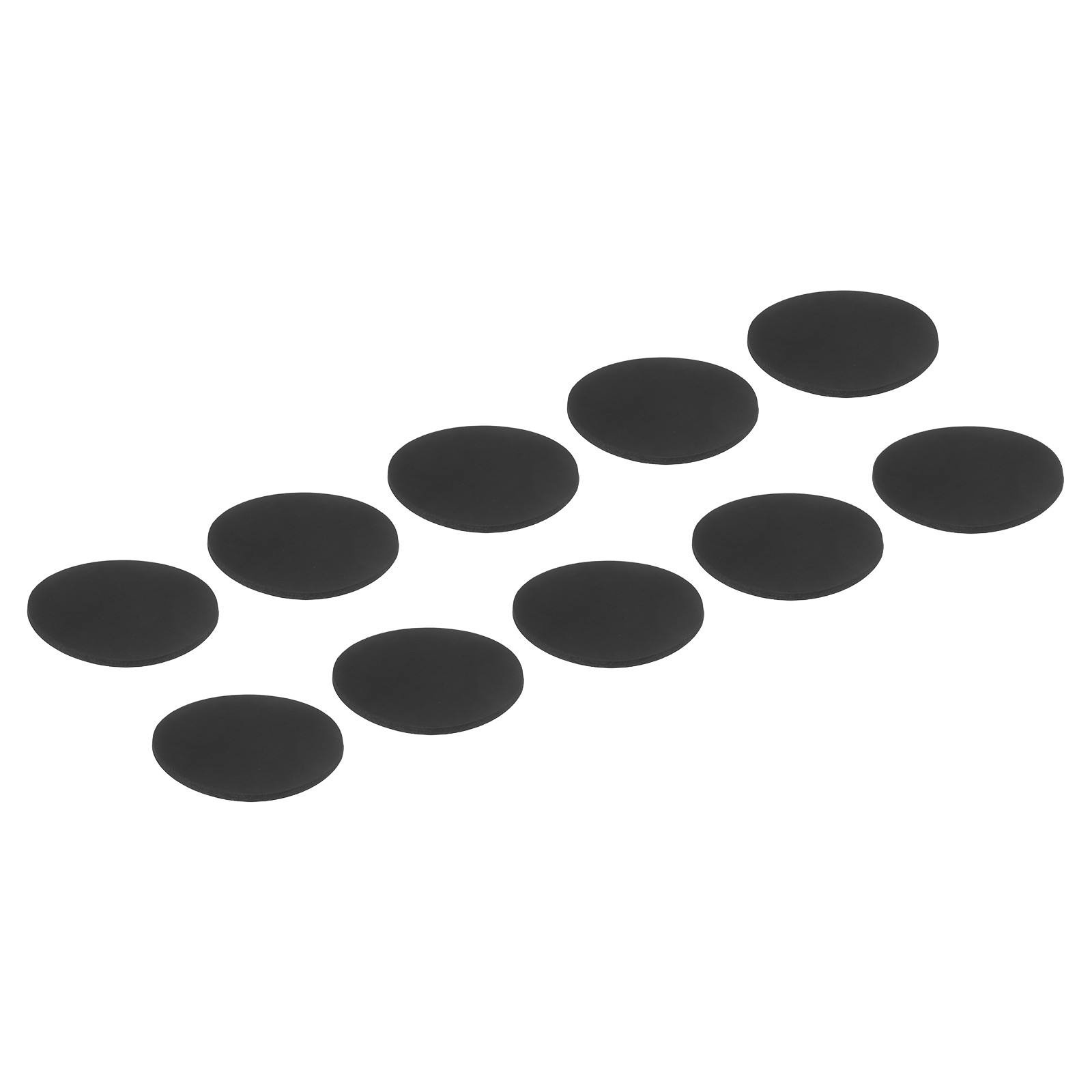 10 Pcs Non Slip Furniture Pads 75mm x 3mm, Adhesive Backed Rubber Feet