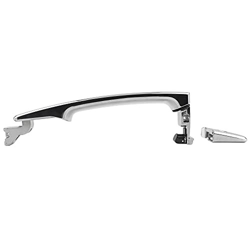 Exterior Chrome Door Handle Front Left Driver Side with Keyhole/Without Smart