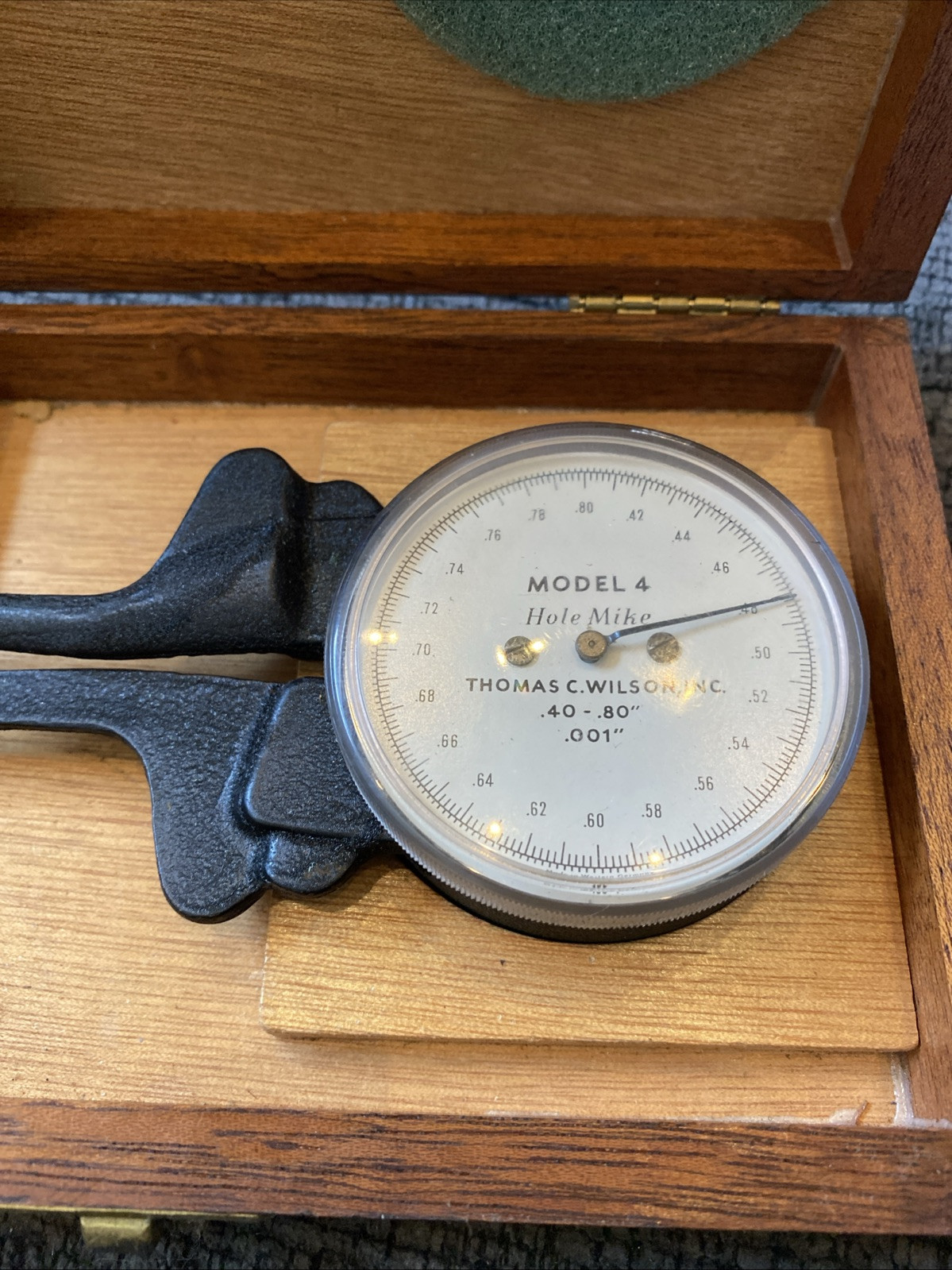 THOMAS C WILSON Model 4 Hole Mike Inside Dial Caliper
