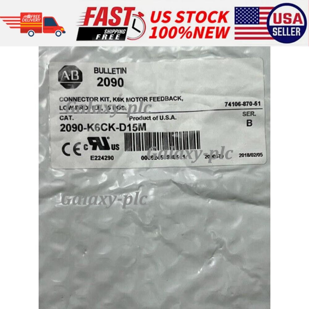 2090-K6CK-D15M Ser B K6K Motor Feedback Connector Kit  in Sealed Bag US Free TAX