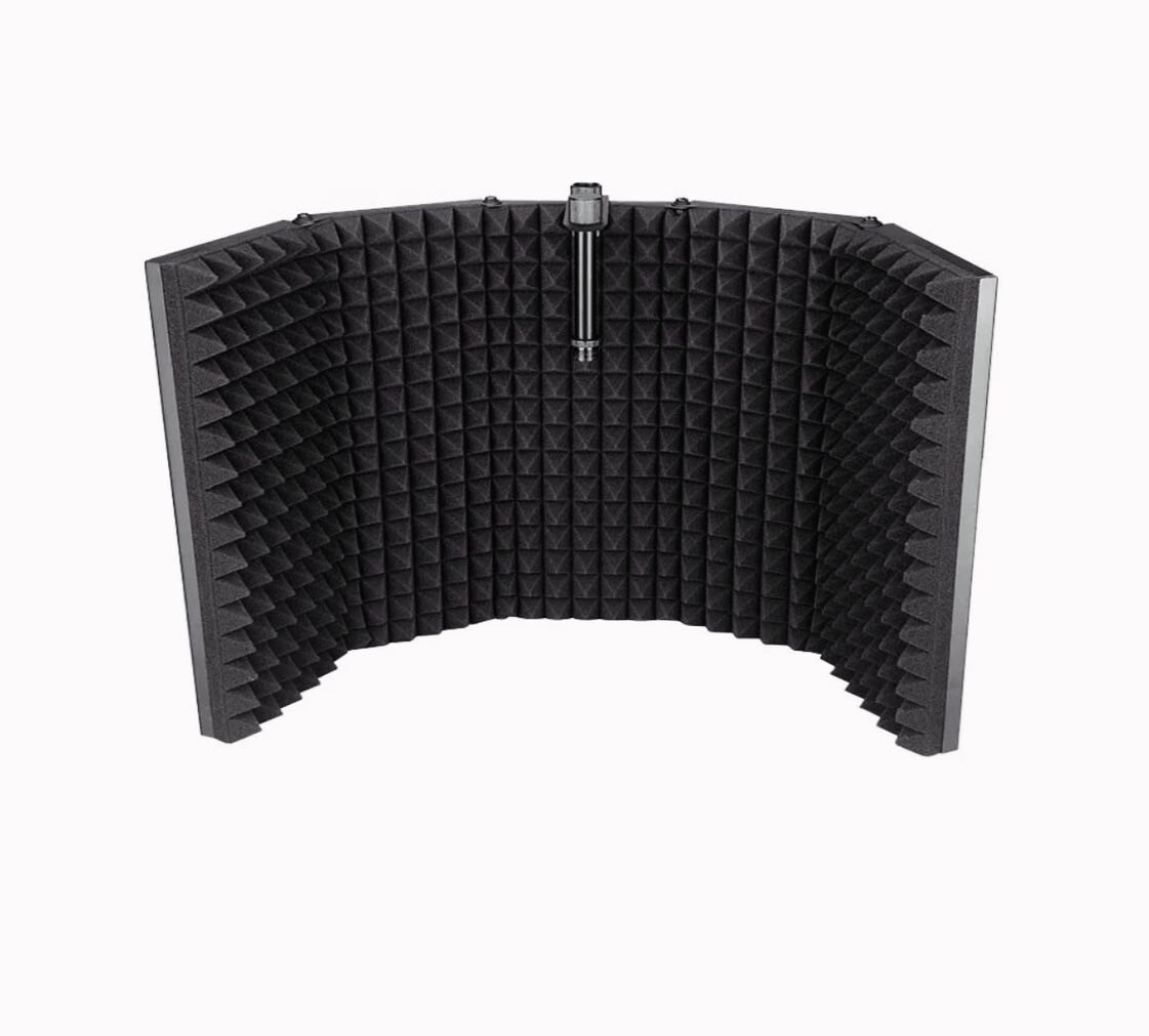 5 Panel Professional Studio Recording Microphone Isolation Shield
