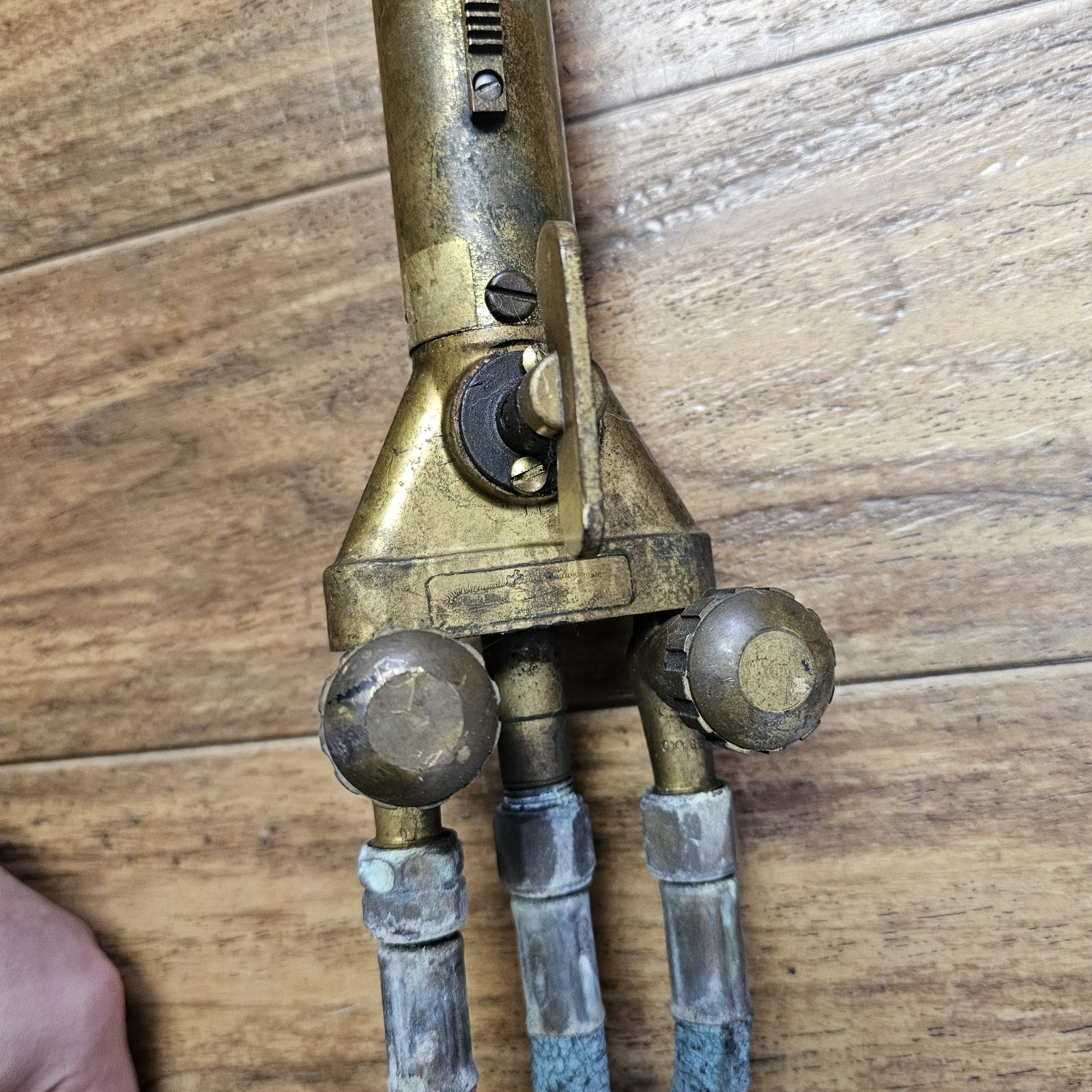 Vintage Oxyacetylene Machine Torch Track Fabrication 1938 Tools Brass Welding